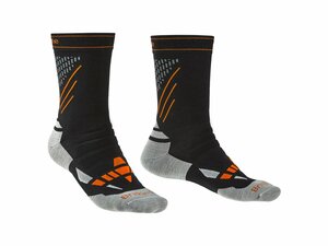 Ponožky BRIDGEDALE SKI Nordic Race - M, black/stone